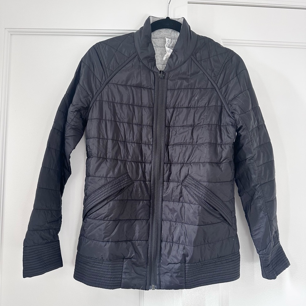 Lululemon Bomber Jacket Reversible Black size 6
